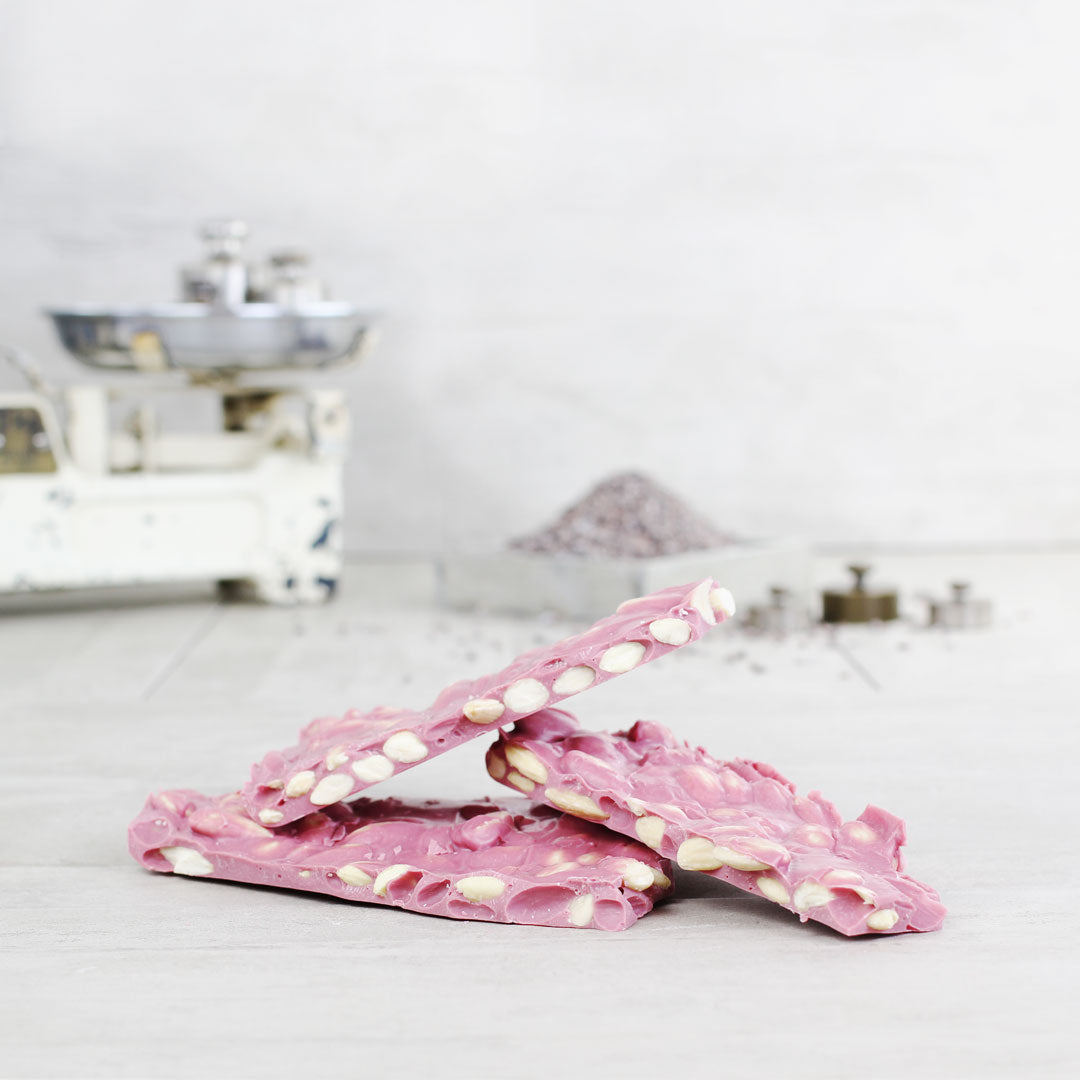 Bruchschokolade Ruby Mandel Walter Cordes