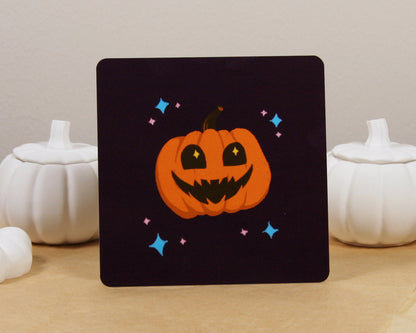 Dunkellila Halloween Karte